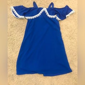 Girls size 12 off shoulder dress